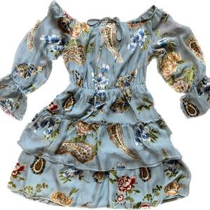 Alice and Olivia Silk blend mini dress